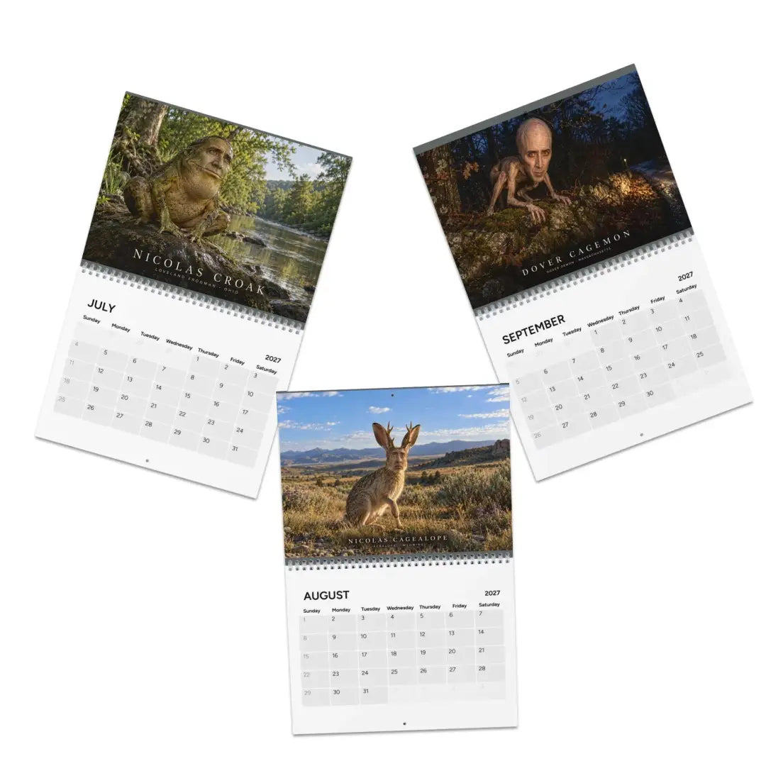 😂 2027 Cryptid Calendar – 12 Months of Legendary Weirdness!