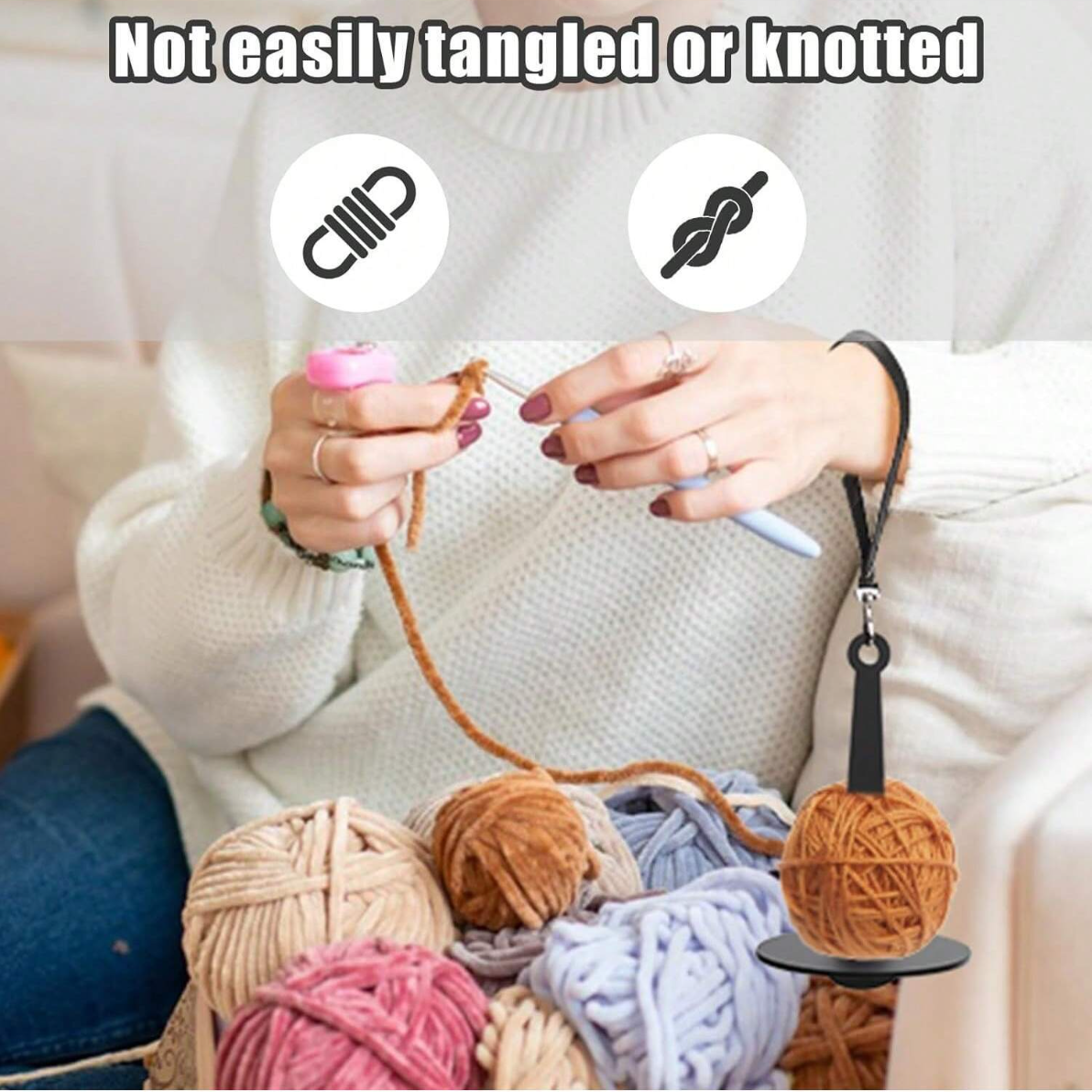 Portable Wrist Yarn Holder