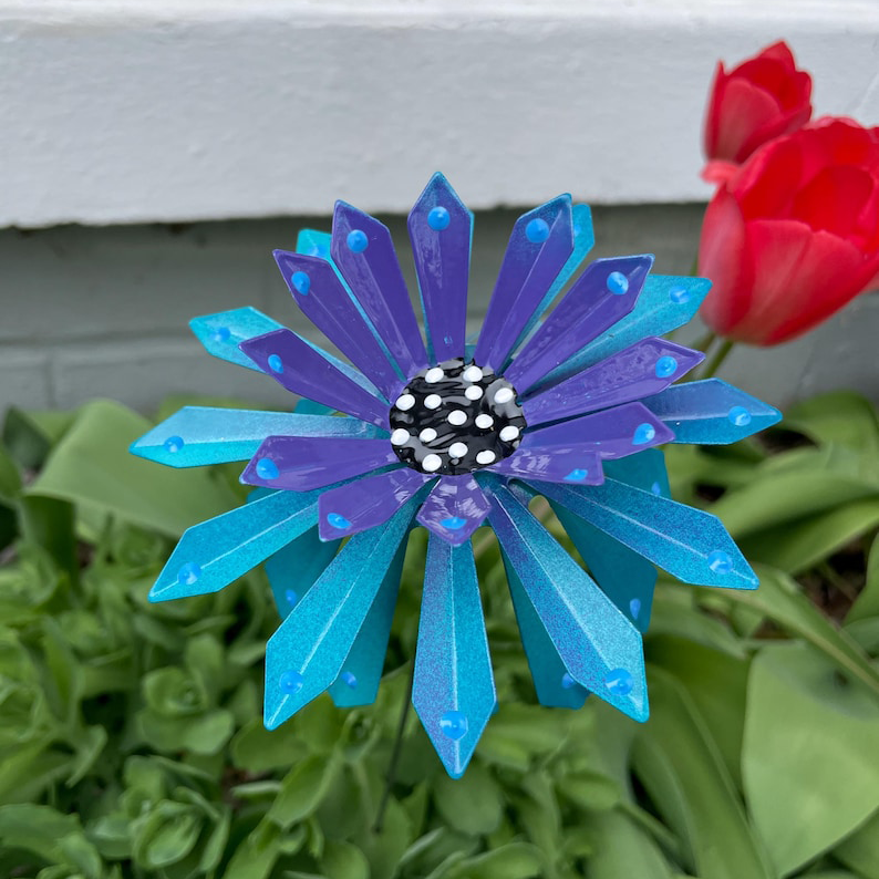 🔥Metal Flower Garden Stakes Set
