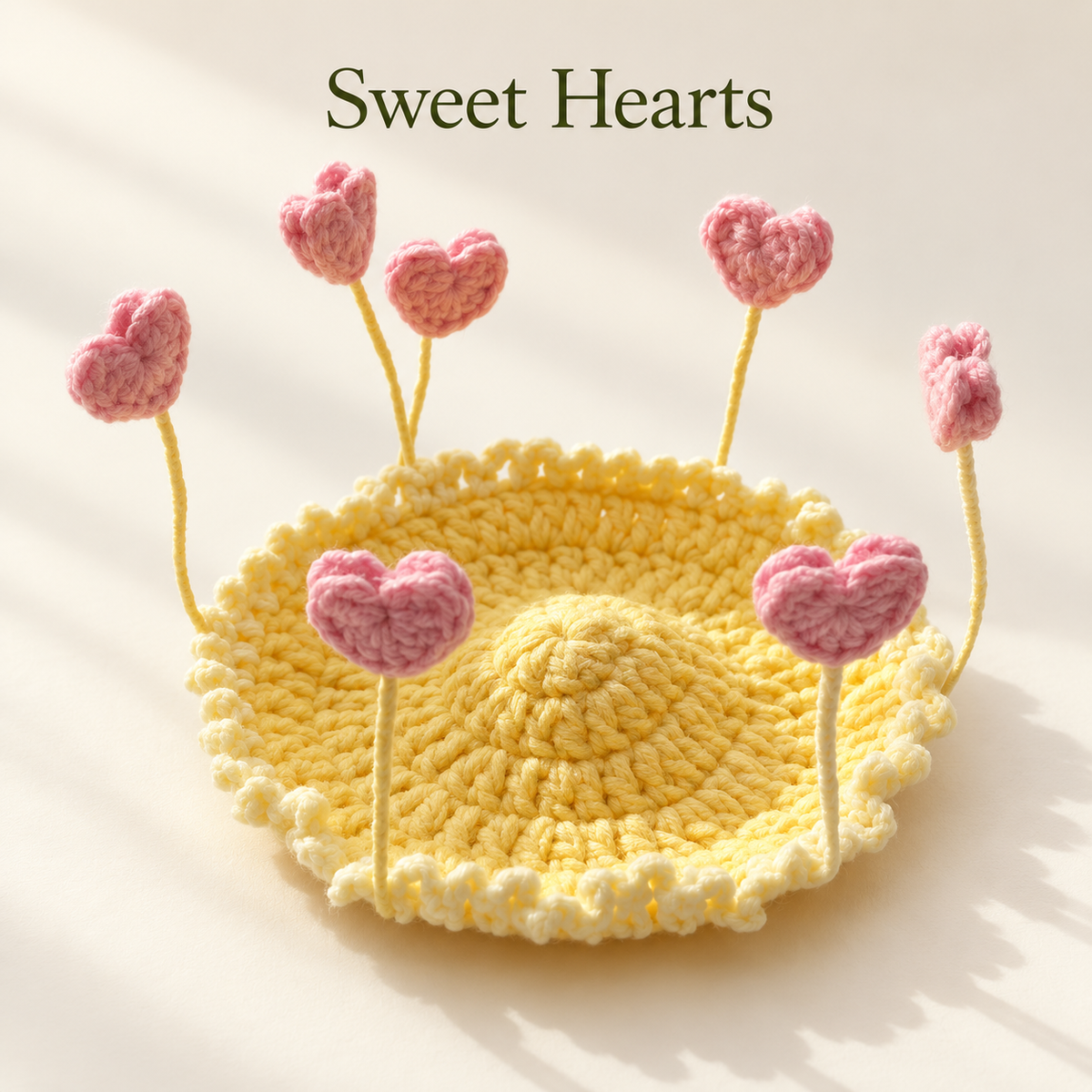 🌸 Blooming Crochet Coaster