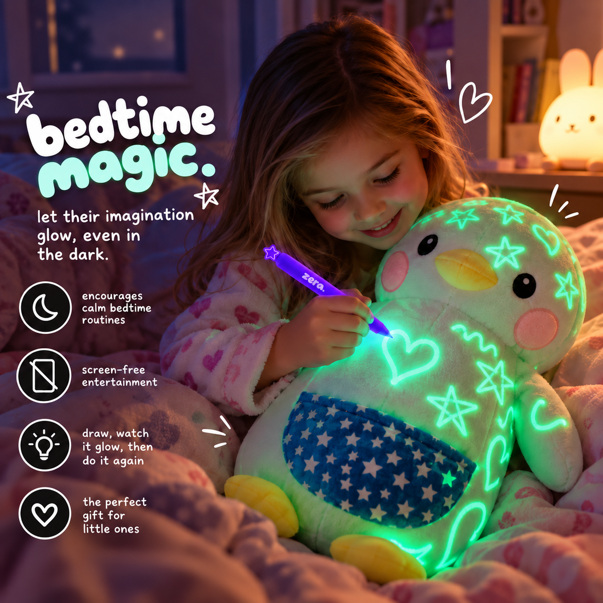 Draw & Glow Bedtime Plush