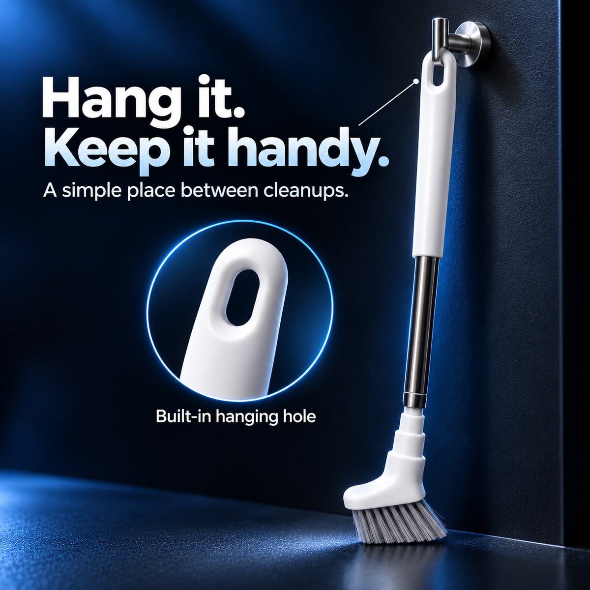 Extendable Crevice Gap Cleaning Brush