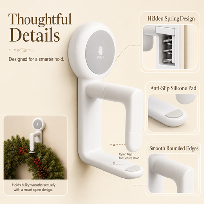 🎅Christmas Spring-Lock Décor Hook🎀