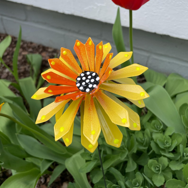 🔥Metal Flower Garden Stakes Set