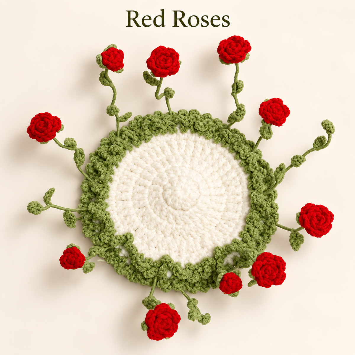 🌸 Blooming Crochet Coaster