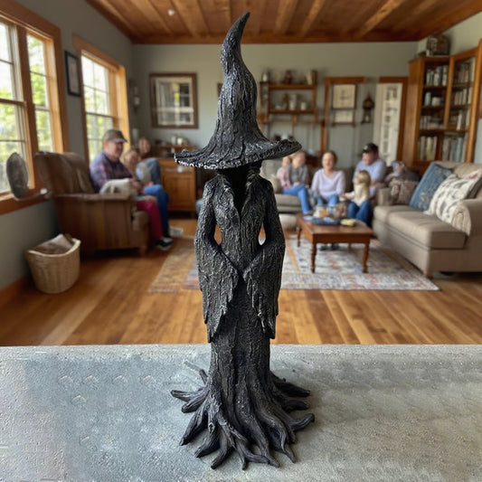 🔥LAST DAY 49% OFF - ❤️‍🔥🧙‍♀️Hand-Painted Enchanting Witch Statue: The Guardian of Your Home