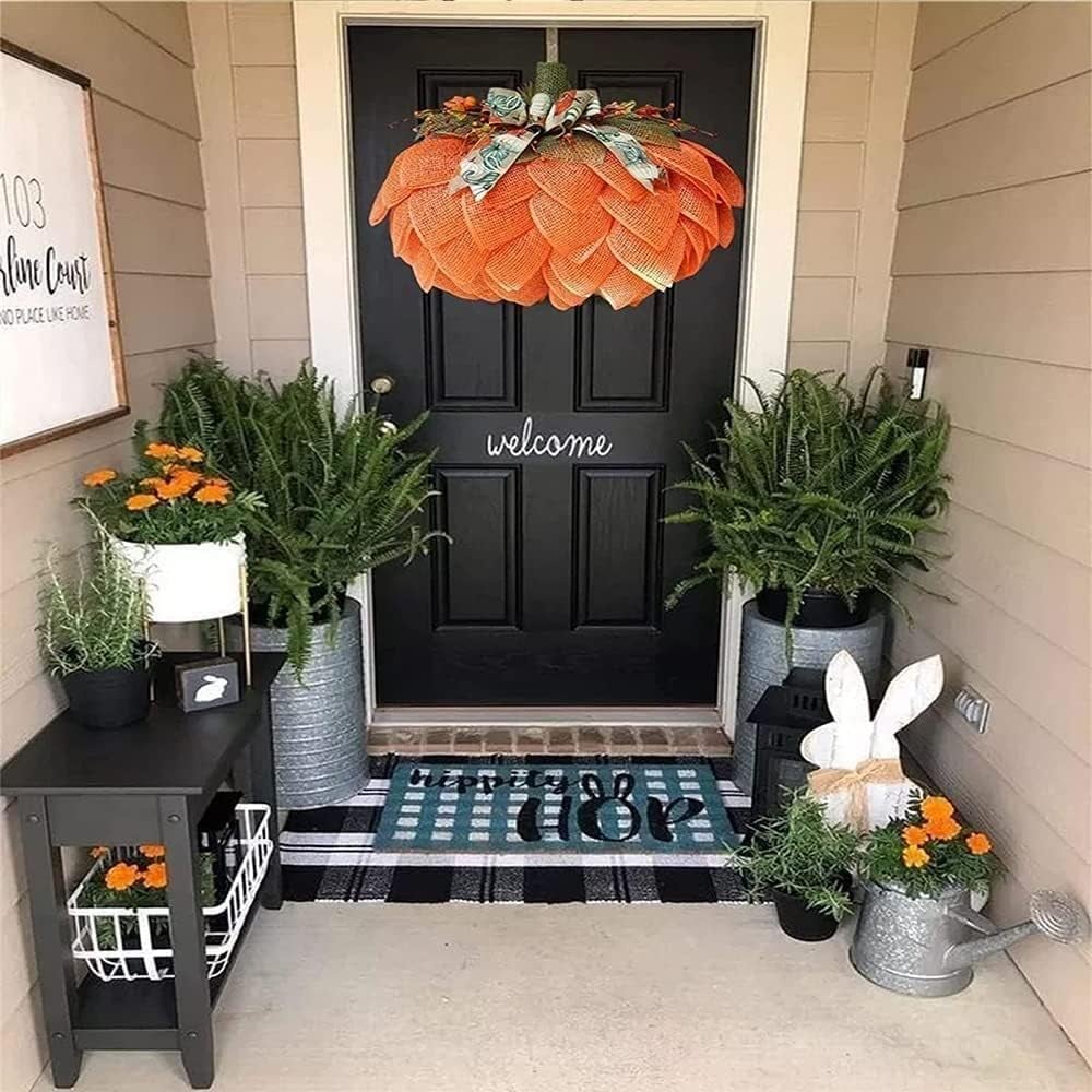 🍁Handmade Fall Pumpkin Wreath🎃