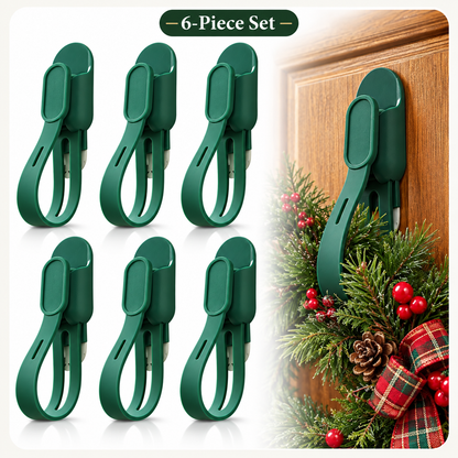 🎄Rugged, Durable, Versatile✨ 6PCS Christmas Silicone Garland Hangers