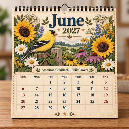 2027 Birds Of America Wall Calendar